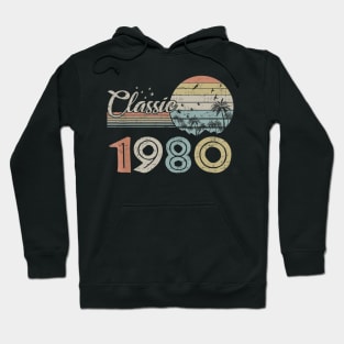 Vintage 1980 Design 40 Years Old 40th birthday Hoodie